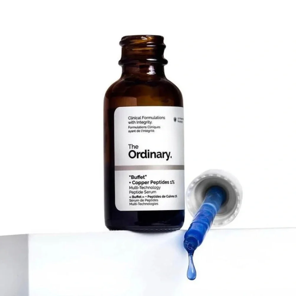NWT ‼️ 3 X The Ordinary Buffet + Copper Peptides 1%, Anti-Aging Serum 1oz/30ml